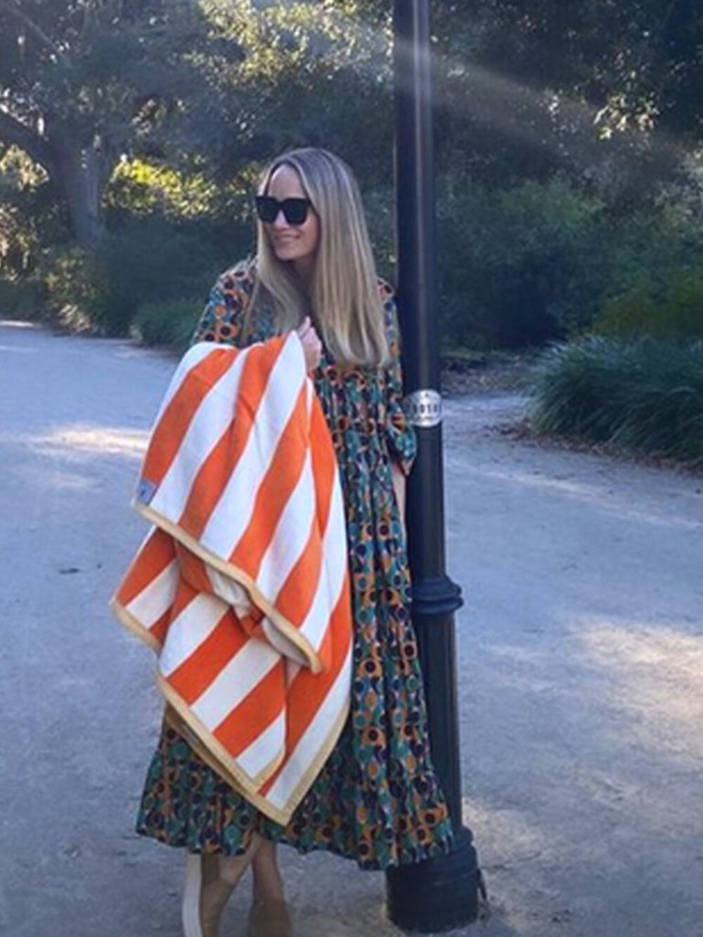Grace Atwood Orange Cream Striped ChappyWrap (large)
